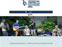 Tablet Screenshot of camping-du-phare.com